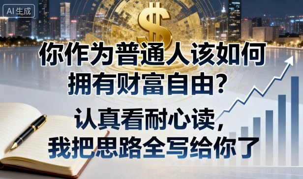 付费文章:你作为普通人该如何拥有财富自由?认真看耐心读,我把思路全写给你了-kaixinyz