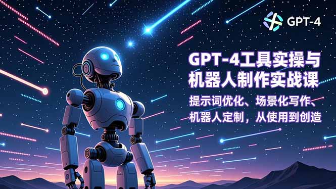 GPT-4工具实操与机器人制作实战课：提示词优化、场景化写作、机器人定制，从使用到创造-kaixinyz
