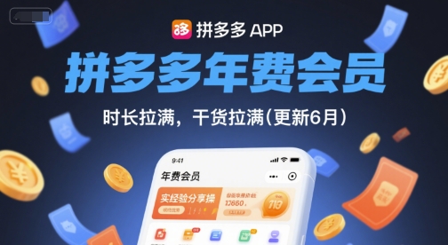 拼多多年费会员，实经验分享操，时长拉满，干货拉满(更新12月)-kaixinyz