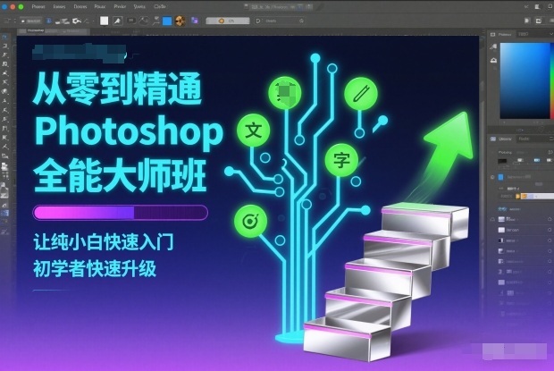 从零到精通Photoshop全能大师班，让纯小白快速入门，初学者快速升级-kaixinyz