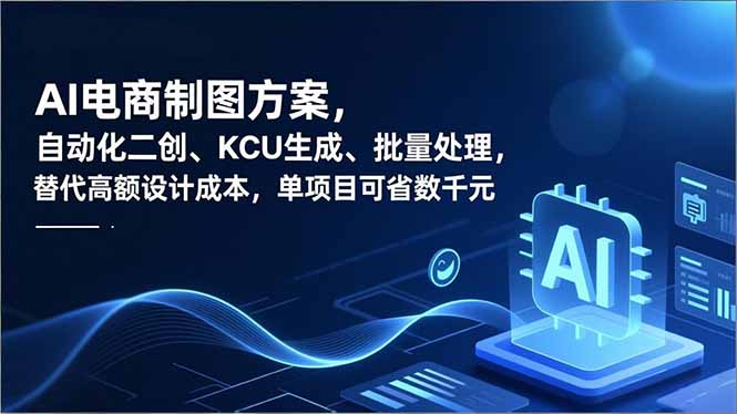 AI电商制图方案，自动化二创、SKU生成、批量处理，替代高额设计成本，单项目可省数千元-kaixinyz