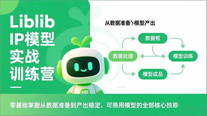 Liblib IP模型实战训练营，零基础掌握从数据准备到产出稳定、可商用模型的全部核心技能-kaixinyz
