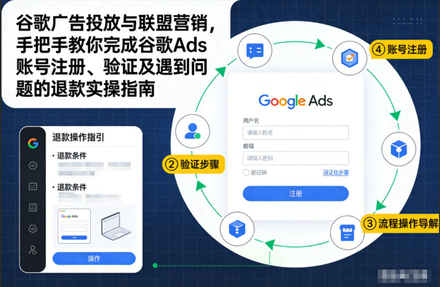 谷歌广告投放与联盟营销，手把手教你完成谷歌Ads账号注册、验证及遇到问题的退款实操指南-kaixinyz