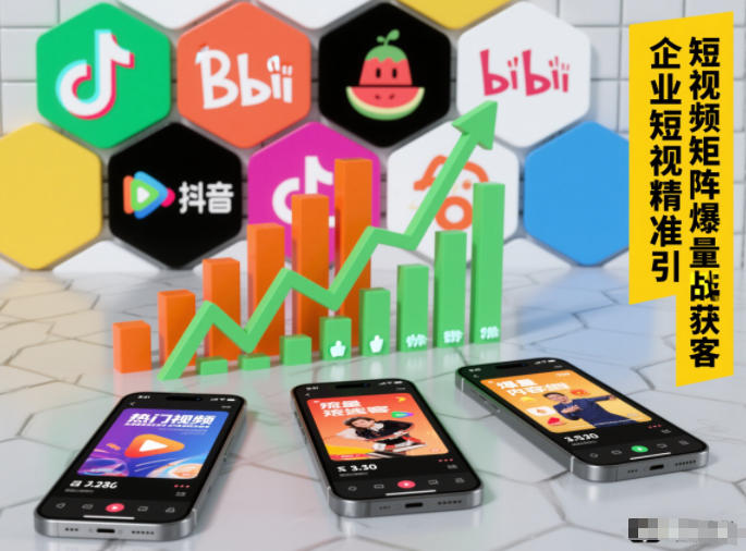 企业短视频精准引流矩阵获客，短视频矩阵爆量战法-kaixinyz