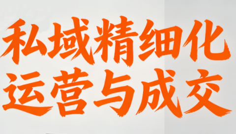 楚老师·私域精细化运营与成交-kaixinyz