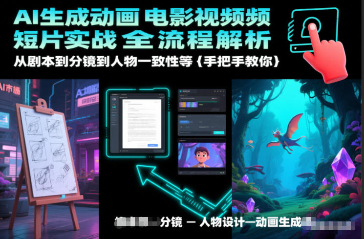 AI生成动画电影视频短片实战全流程解析，从剧本到分镜到人物一致性等手把手教你-kaixinyz
