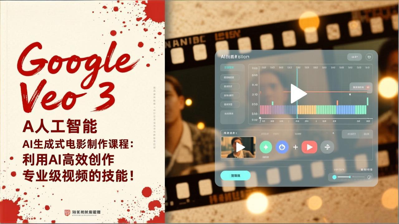 Google Veo 3人工智能AI生成式电影制作课程：利用AI高效创作专业级视频的技能！-kaixinyz