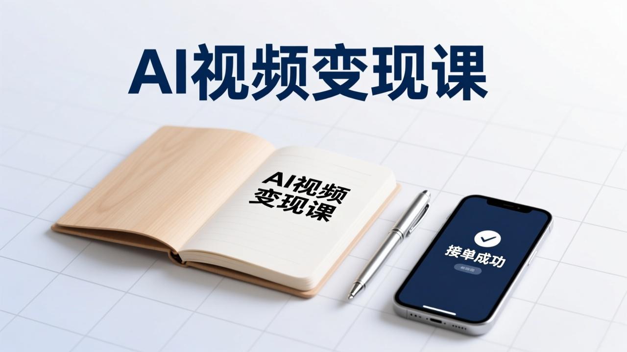 AI视频变现课，学完即可创作短片、接商单，实现副业增收，单项目报价可达千元-kaixinyz